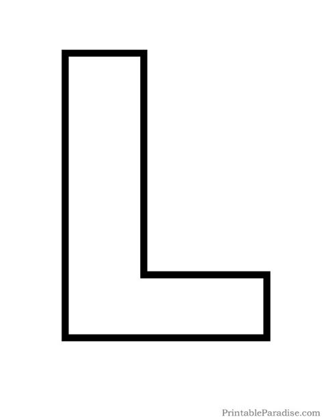 Letter L Outline