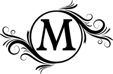 Letter M Monogram Clip Art