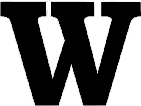 Letter W Silhouette
