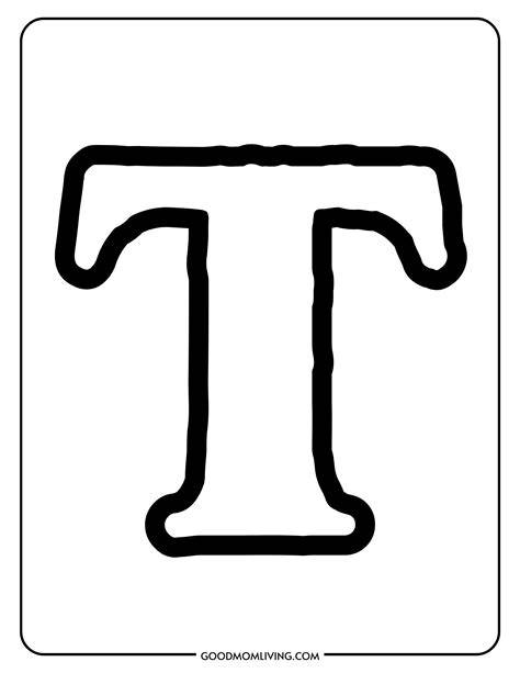 Line Drawing Letter T