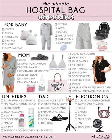 List Hospital Bag