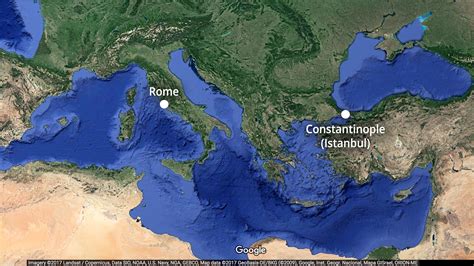 Location Of Constantinople On Map