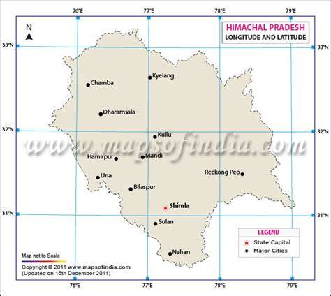 Longitude Of Himachal Pradesh