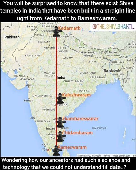 Longitude Of Kedarnath And Rameshwaram