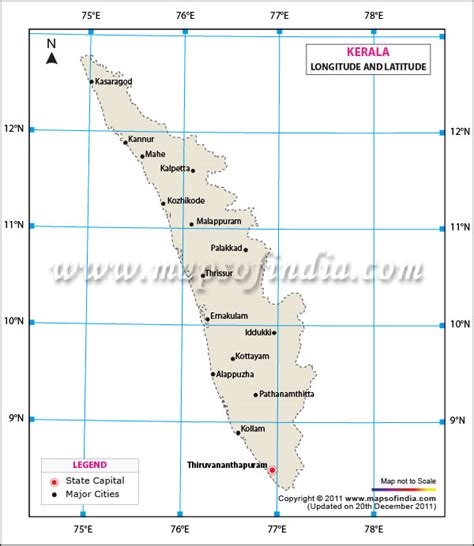 Longitude Of Kerala