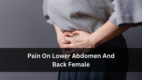Lower Abdomen Pain Female