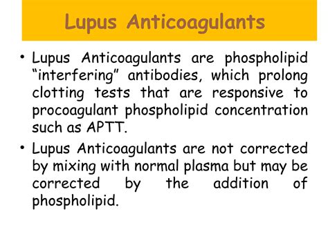 Lupus Anticoagulant Syndrome