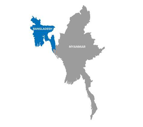 Map Bangladesh Myanmar