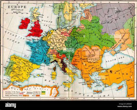 Map Europe Xvi