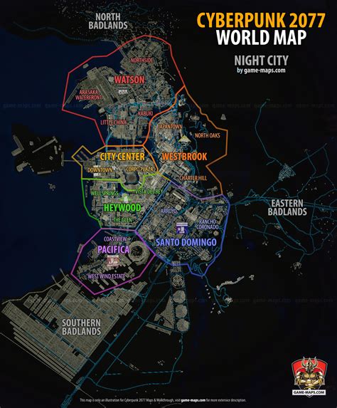 Map Night City 2077