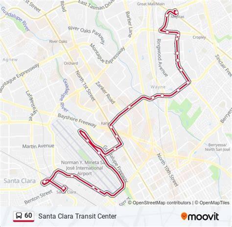 Map Of 60 Bus Route