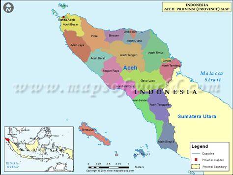 Map Of Aceh Indonesia