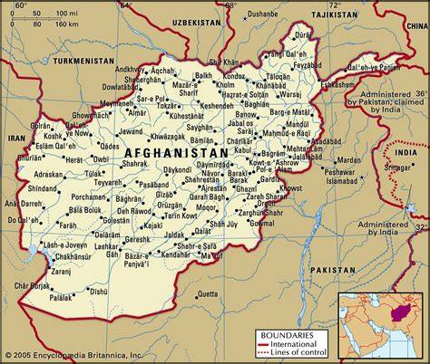 Map Of Afghanistan Before 1947