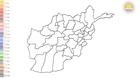 Map Of Afghanistan Drawing
