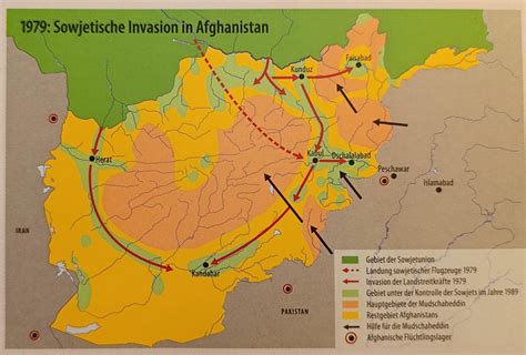 Map Of Afghanistan During The Soviet Invasion