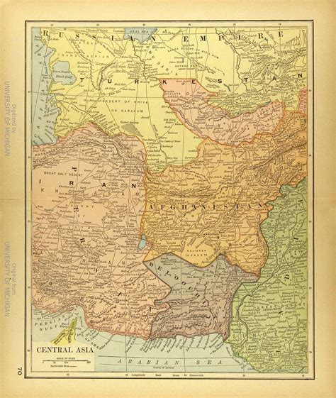 Map Of Afghanistan In 1890