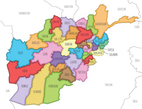 Map Of Afghanistan Provinces