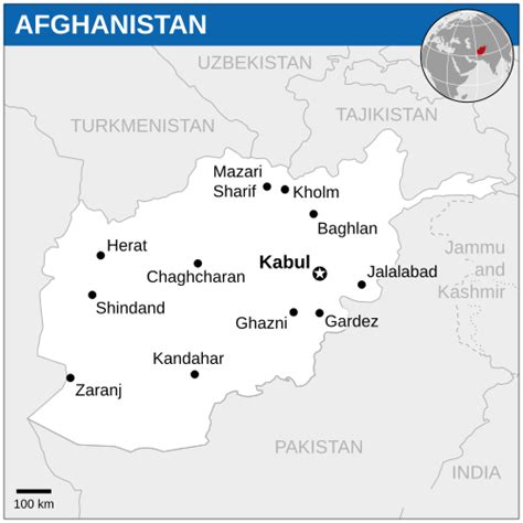 Map Of Afghanistan Wikipedia