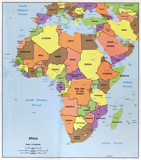 Map Of Africa And Its Countries