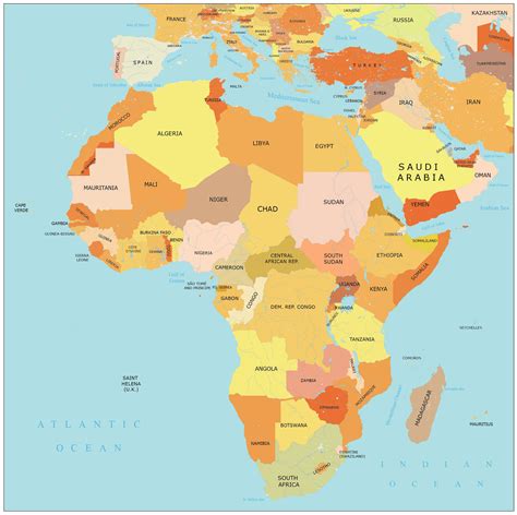 Map Of Africa By Country