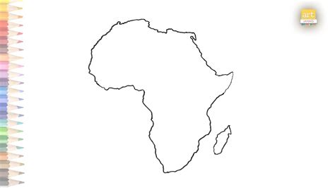 Map Of Africa Easy Drawing