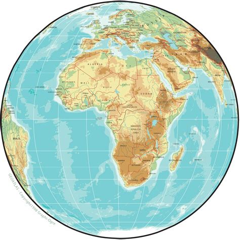Map Of Africa Globe