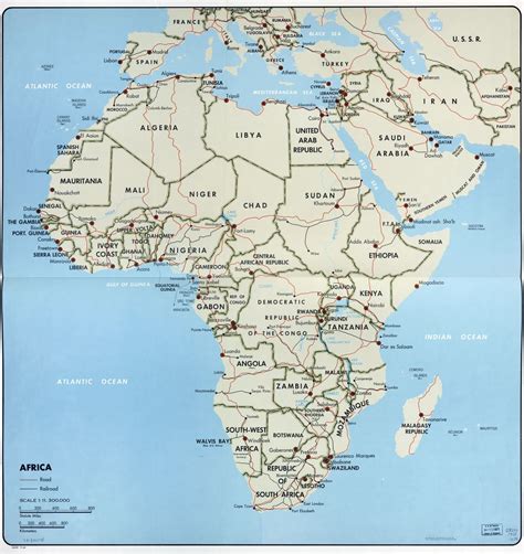 Map Of Africa High Resolution