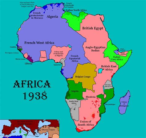 Map Of Africa In 1936