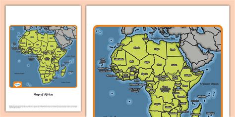 Map Of Africa Ks1