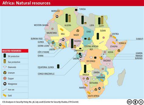 Map Of Africa Natural Resources
