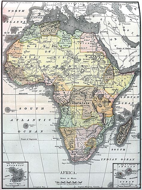 Map Of Africa Old