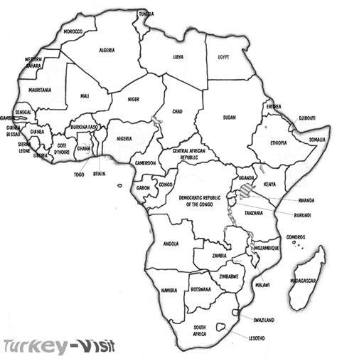 Map Of Africa Outline