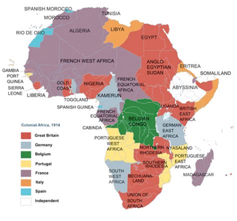 Map Of Africa Pre Ww1