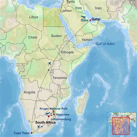 Map Of Africa Qatar