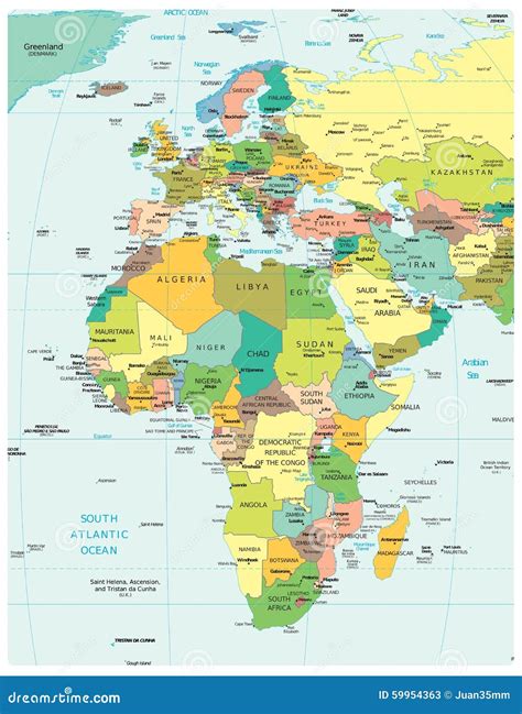 Map Of Africa To Europe