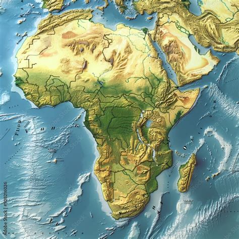 Map Of Africa Topography