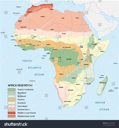 Map Of Africa Vegetation