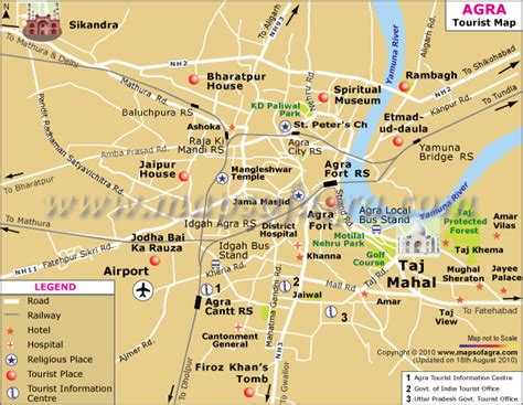 Map Of Agra City