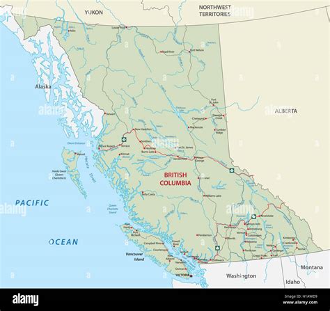Map Of Alaska And British Columbia