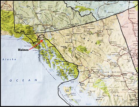 Map Of Alaska Haines