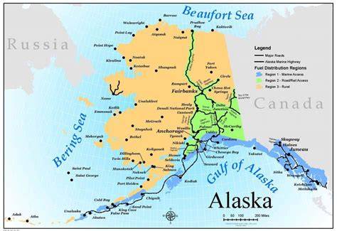 Map Of Alaska Road System