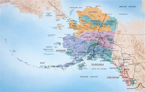 Map Of Alaska To Canada