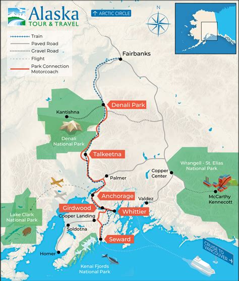 Map Of Alaska Train Routes