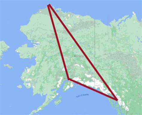 Map Of Alaska Triangle
