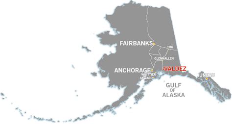 Map Of Alaska Valdez