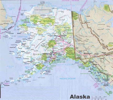 Map Of Alaska With Cities
