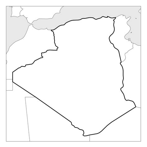 Map Of Algeria Blank