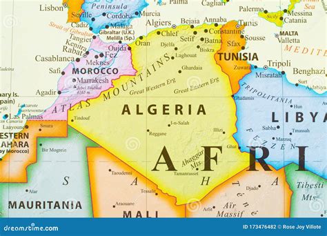 Map Of Algeria In Africa
