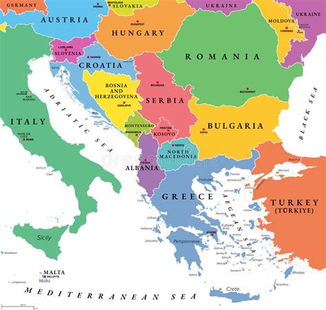 Map Of All Balkan Countries