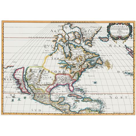 Map Of America 1650